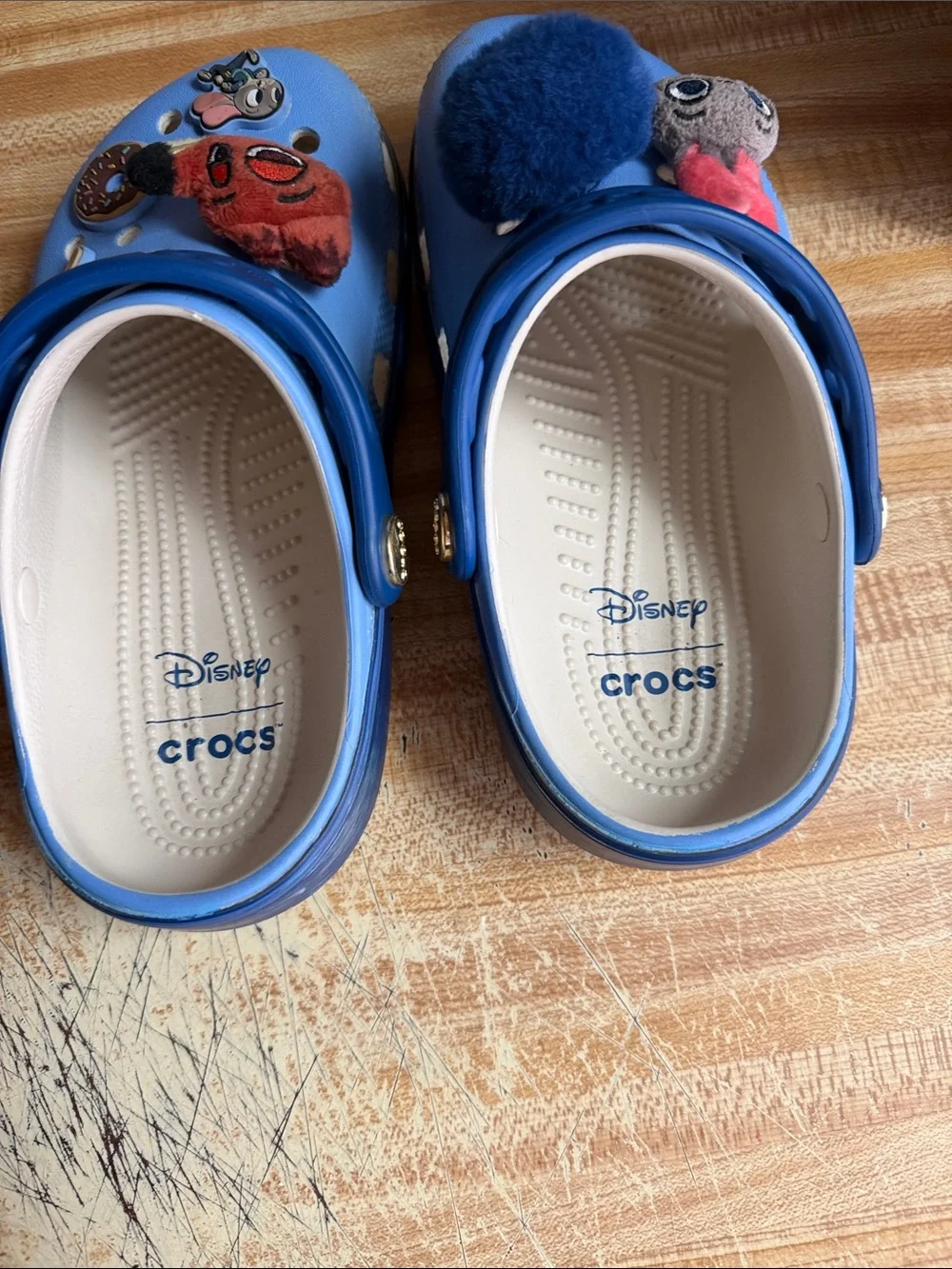 CROCS Kids Light Blue Classic Clogs with Fun Charms